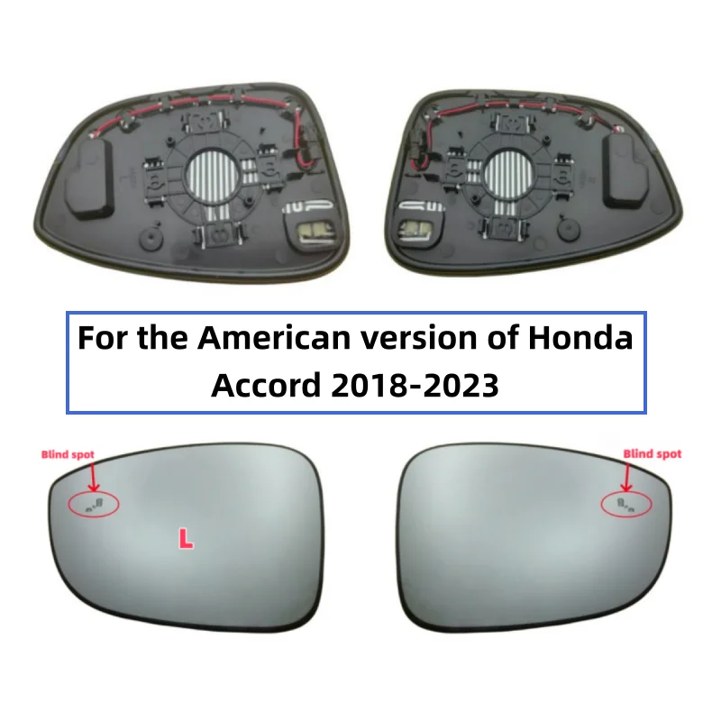 

For the American version of Honda Accord 2018-2023 mirror rearview mirror reflector surface Car blind spot heating mirror part