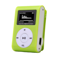 Mini MP3 Player with LCD Screen Portable Music Media Supporting SD TF Card 3.5mm Interface Display for Travel Device