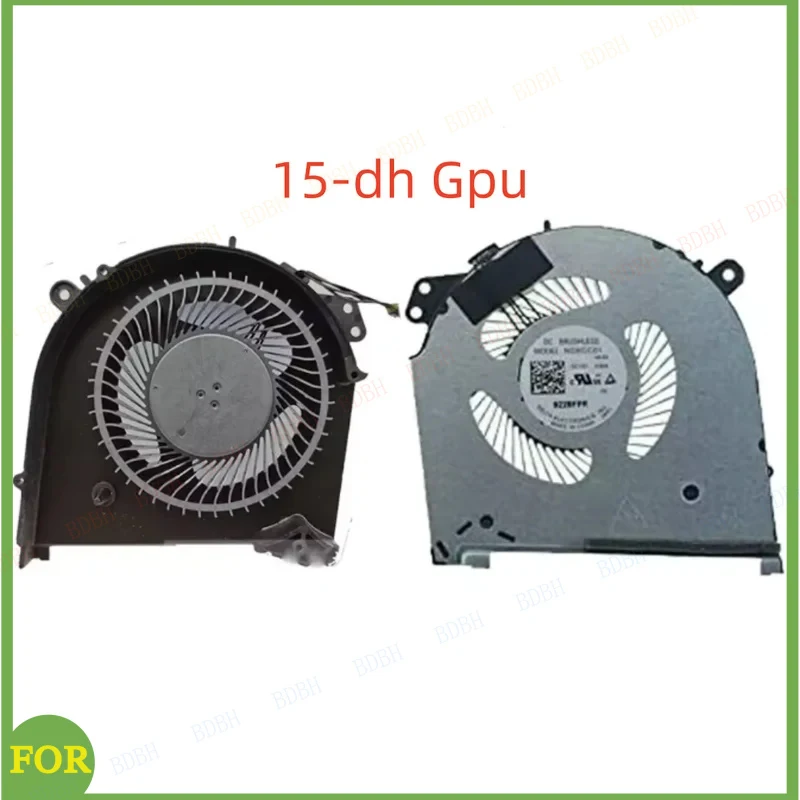 Laptop CPU GPU Cooling Fan ND8CC01 DV12V 0.60A -18L06 -18L07 4-Pin for HP OMEN 15-DH TPN-C143 15-DH0161TX DH0015NR 80W