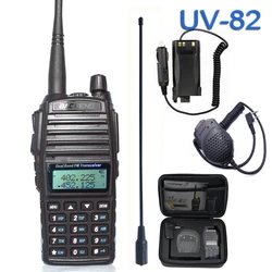 Portable FM Radios Baofeng UV-82 Walkie Talkie UV 82 CB Ham Vhf Uhf UV82 U/V Two-way Communication Transceiver