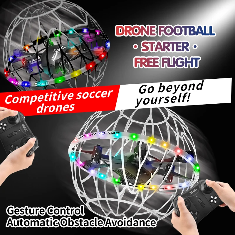 

4DRC V49 Drone for Soccer Competition WiFi Fpv Obstacle Avoidance Helicopter Fixed Height RC Flying Ball Toys Starter Gifts