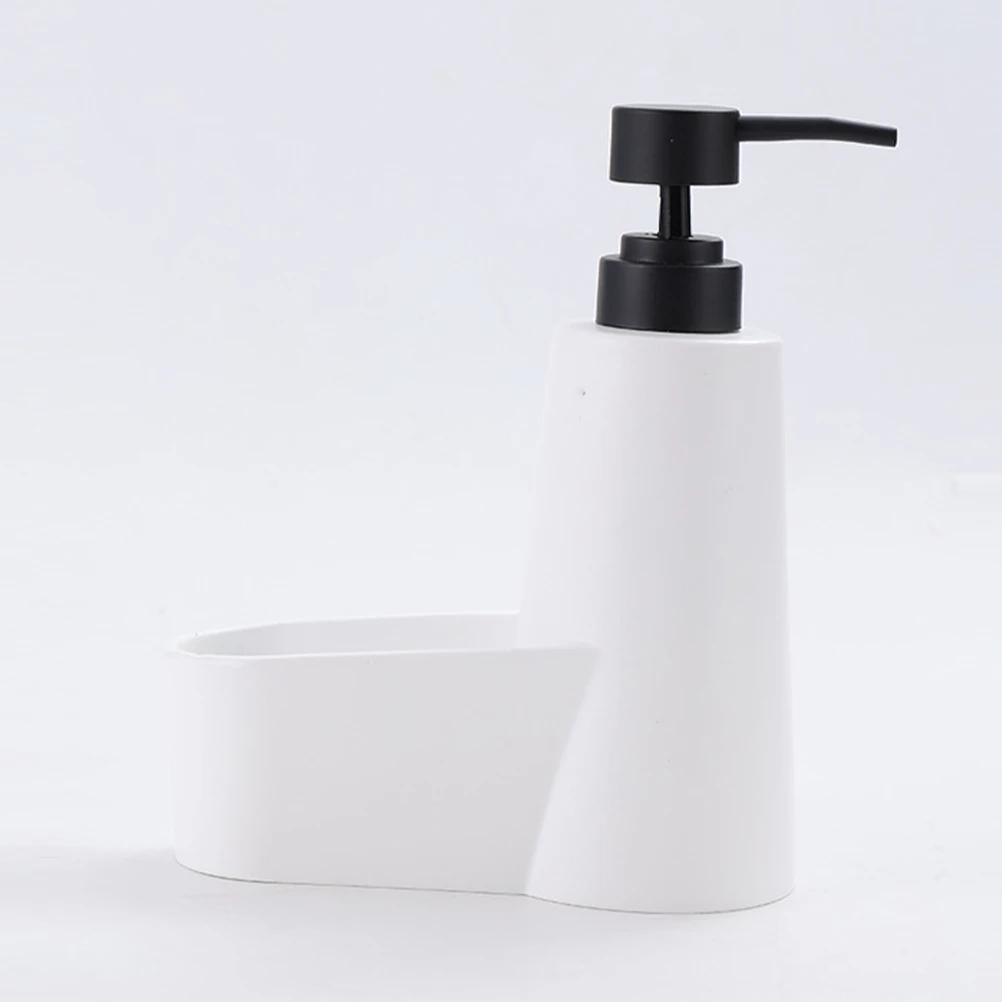 

Soap Dispenser Press Bottle Kitchen Sink Holder ABS Resin Stainless Large Capacity Removable Pump Practical Decorative