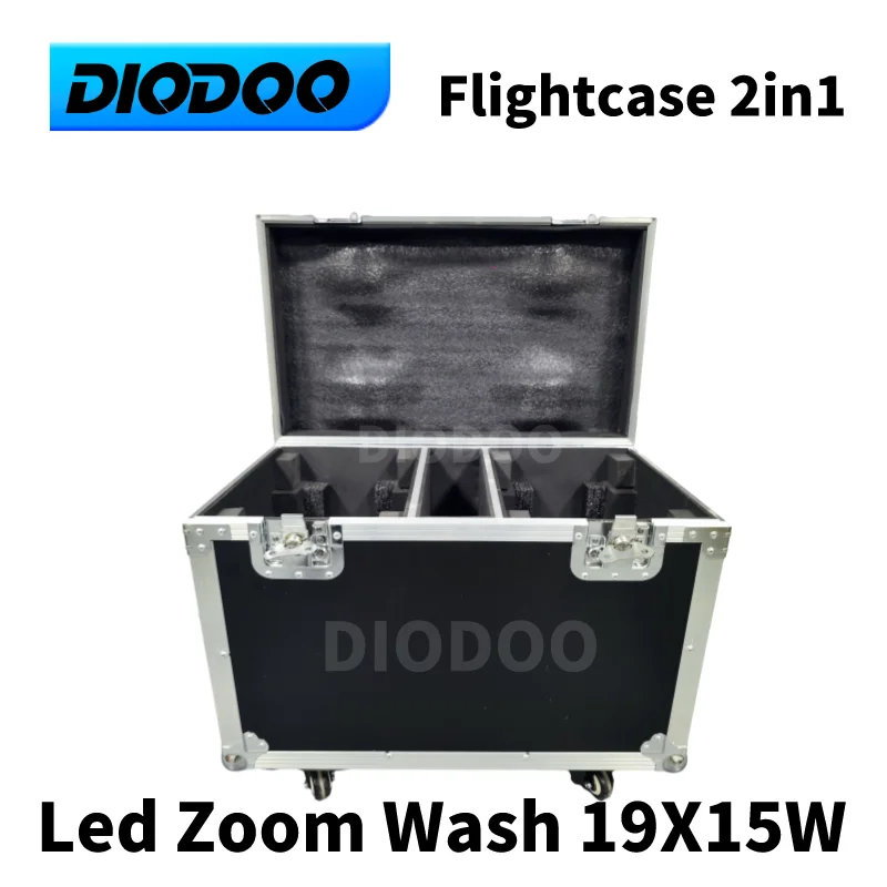 Flight Case LED Zoom Wash 19x15w Fly Case Wash Moving Head Beam Light Flight Case Lyre Zoom Wash LED Beam Spot DMX FlightCase