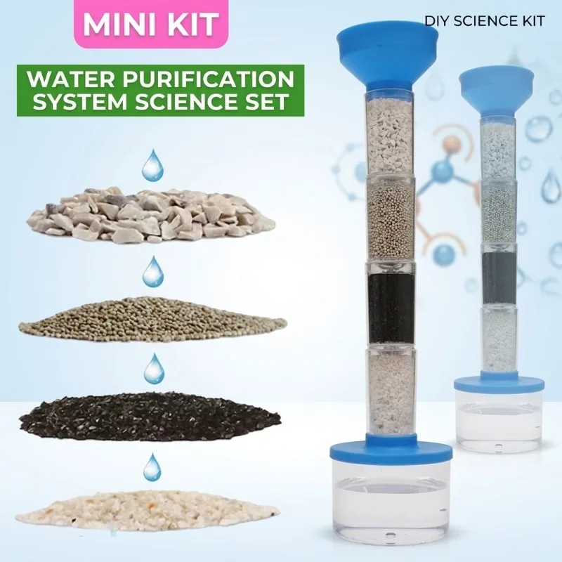 

STEM 3D Assembly Water Purifier Model Making Kit Kids DIY Assembly Material Pack Physical Science Experiment Educational Toy Set