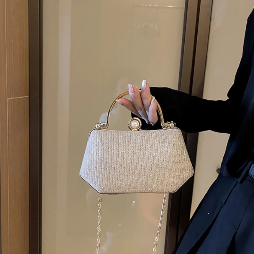 Niche Chain Evening Bag Dinner Shoulder Bag for Women 2024 New Fashion Crossbody Bags Vintage Female Handbag Bag Satchel Bag