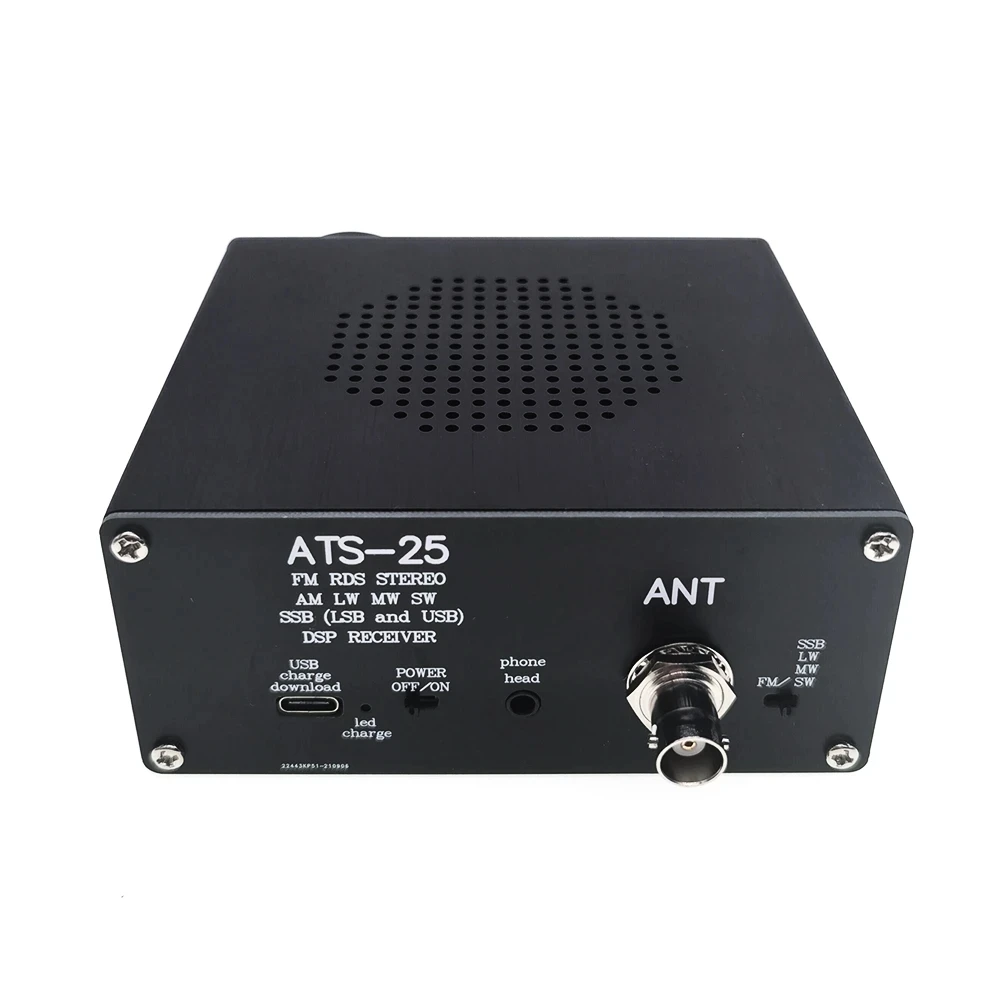 ATS-25 Si4732 전대역 라디오 수신기 DSP 수신기 FM LW(MW 및 SW) 및 SSB(2.4인치 터치스크린 2000mA 배터리 Fm 라디오 포함)