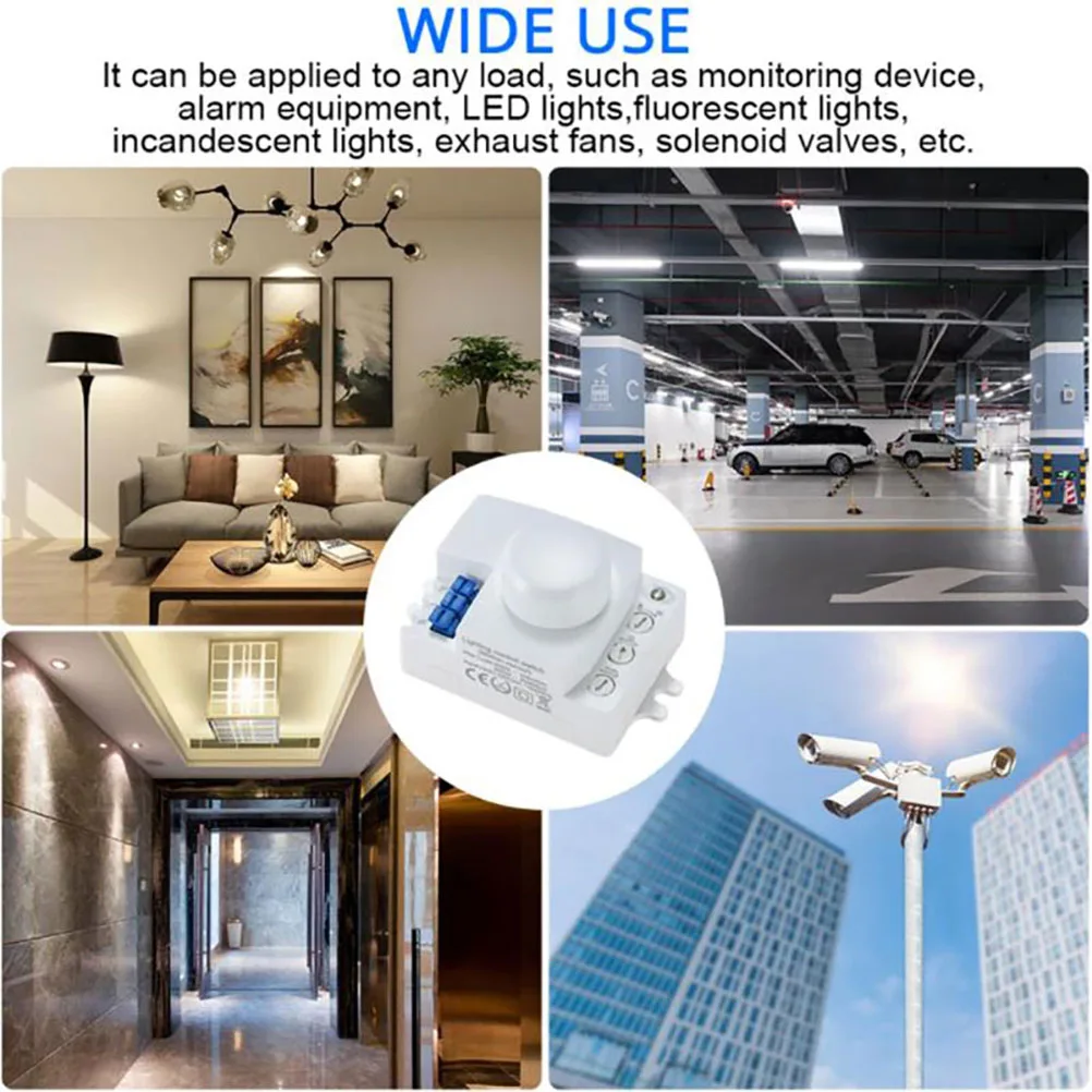 5.8ghz HF 220V LED 360 Degree Radar Motion Body Sensor Microwave Sensor Switch