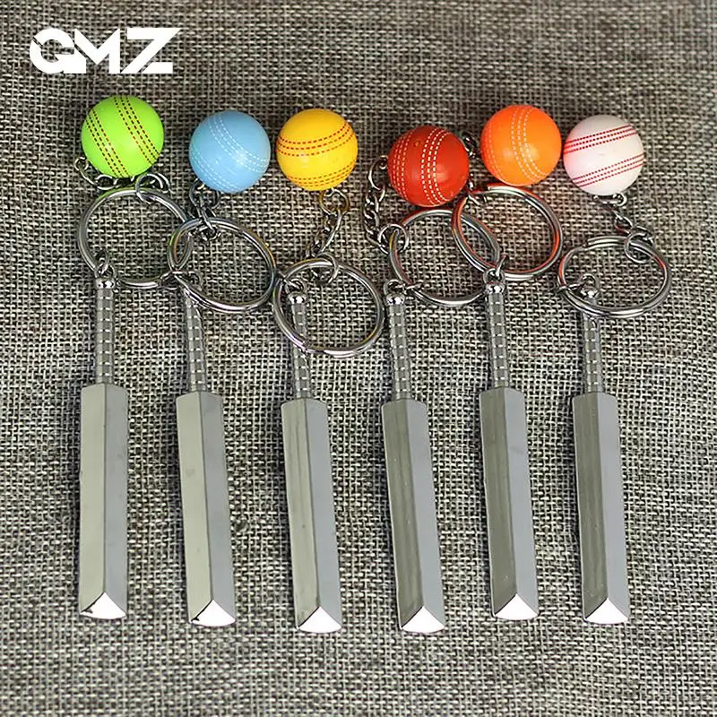 

Cricket Keychain For Sport Fans Gift Sports Keyrings Cricket Keychains Gentleman's Game Keyring Keyholder Sport Key Chain