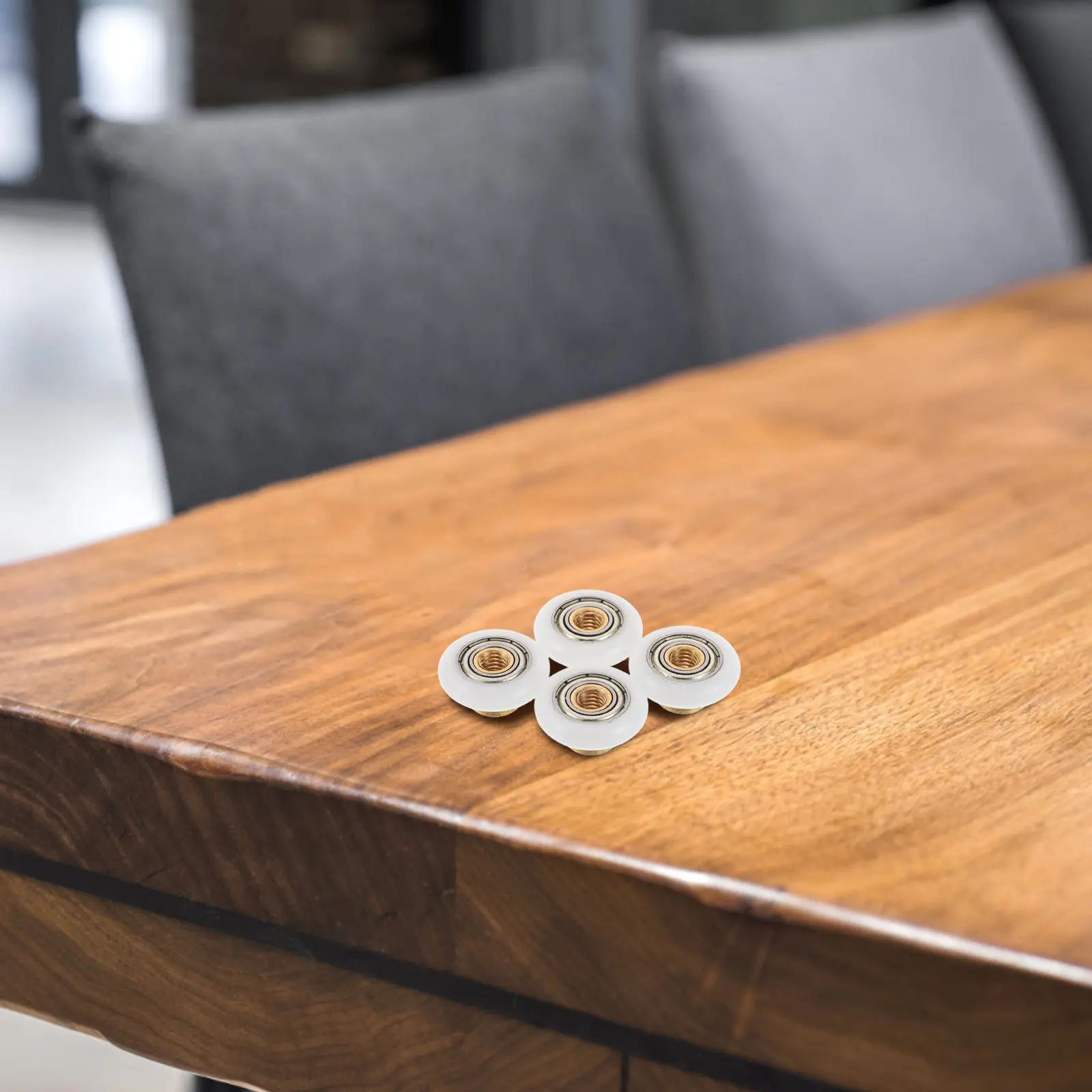 

4Pcs Shower Room Rollers Bathroom Sliding Door Large Flat Wheel Replacement Parts Shower Door Hardware Accessories