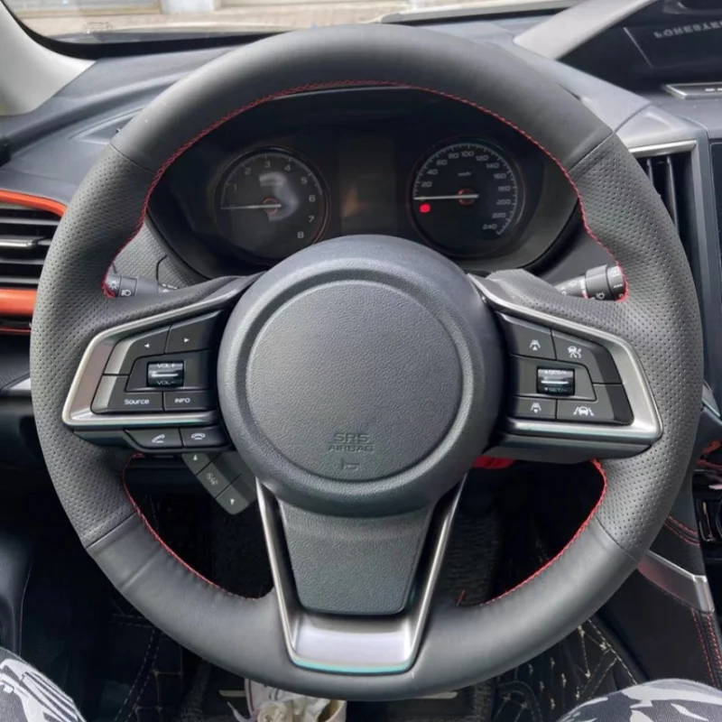 

Внешний чехол из натуральной кожи для Subaru Forester 2013-2015 Legacy 2013-2014, оплетка рулевого колеса