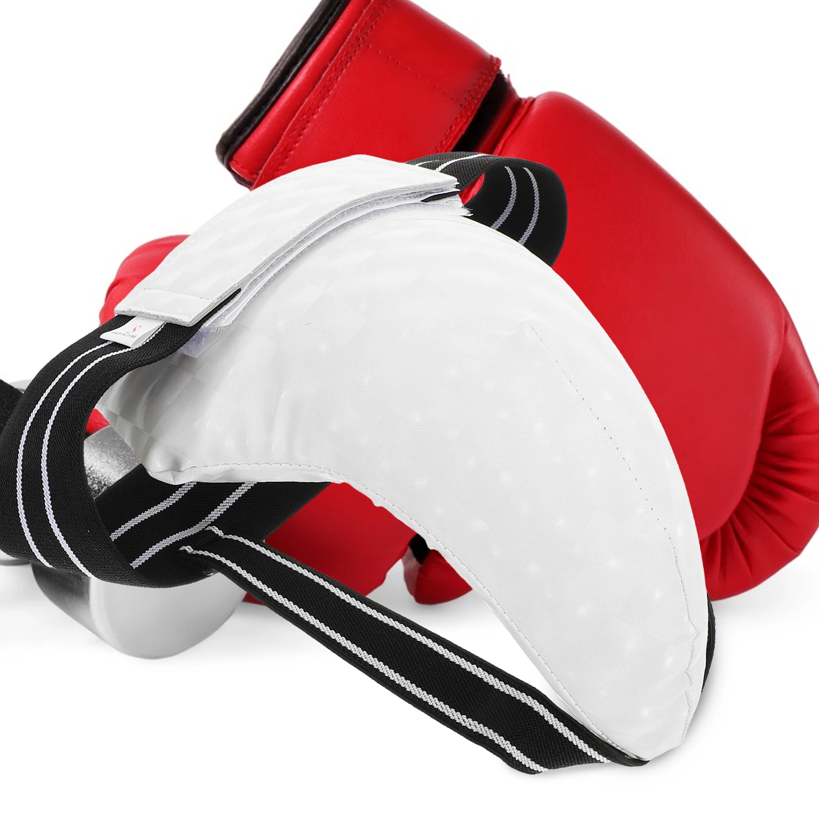 

Crotch Protector Karate Groin Guard for Kids Aldult White Abs Engineering Plastics
