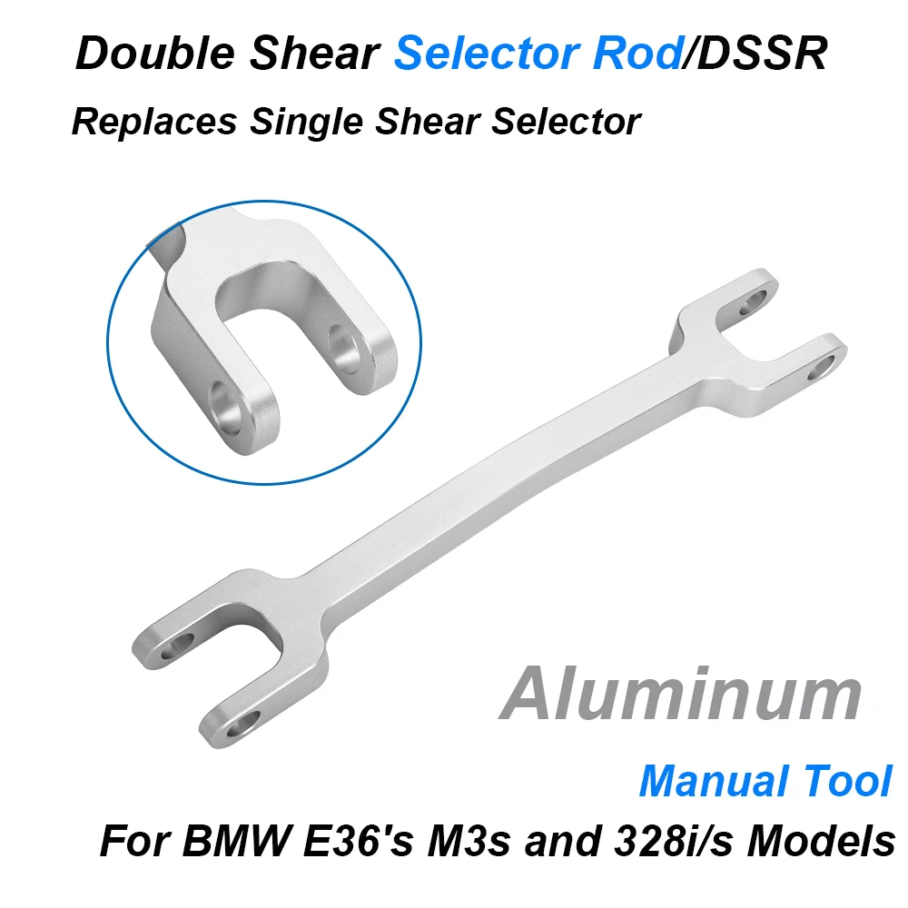 For BMW E36 M3 328i/s DSSR Selector Double Shear Rod Billet Aluminum Anodized