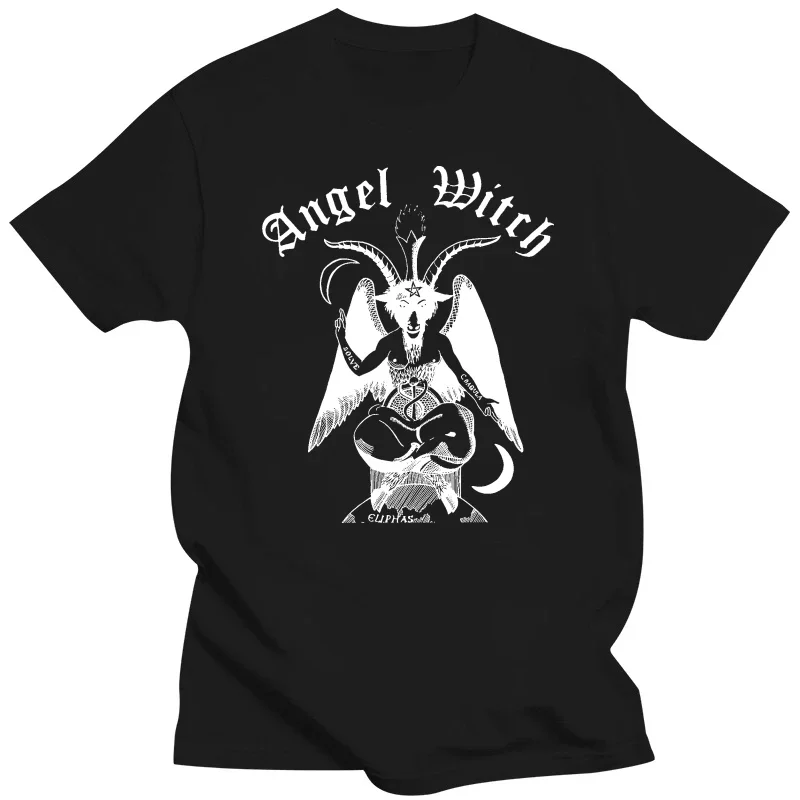 Summer harajuku custom t shirt heavyweight New Arrival vintage Angel Witch Baphomet Unisex  Screamin N Bleeding Frontal Assault