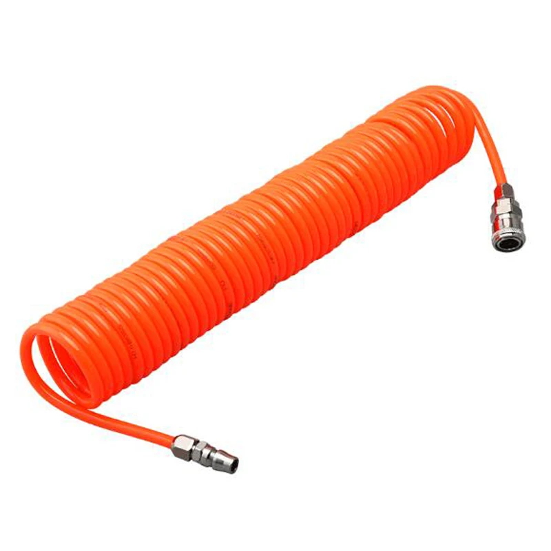 Pneumatic Spring Tube PU Material Explosion-proof High Pressure Pipe 8mm Telescopic Air Pump Gas Line
