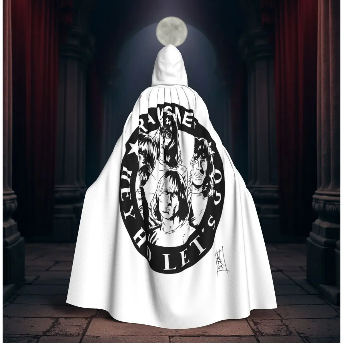 

Длинный капюшон Him Band Washed Him Ville Valo Razorblade Romance, средневековый костюм ведьмы, накидка для косплея, для Хэллоуина и вечеринок