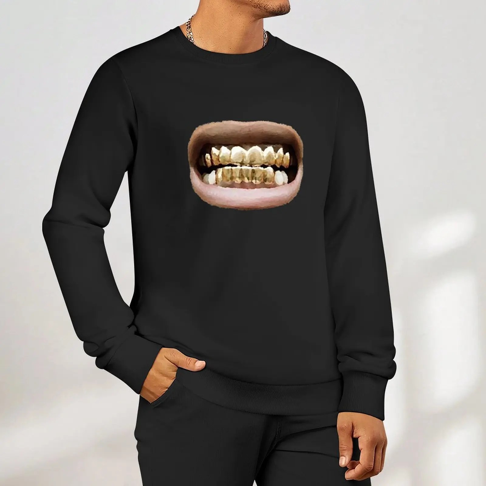 بلوفر شتوي للرجال من Grillz ملابس رجالية ملابس أنيمي خريف منتجات جديدة سترة رجالية