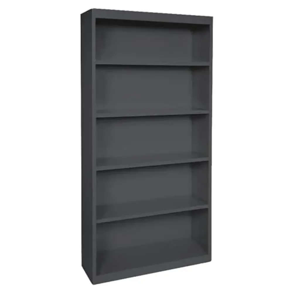 Adjustable Steel Floor Mount Bookshelf Rectangular Office Storage Organizer 1 Shelf 13