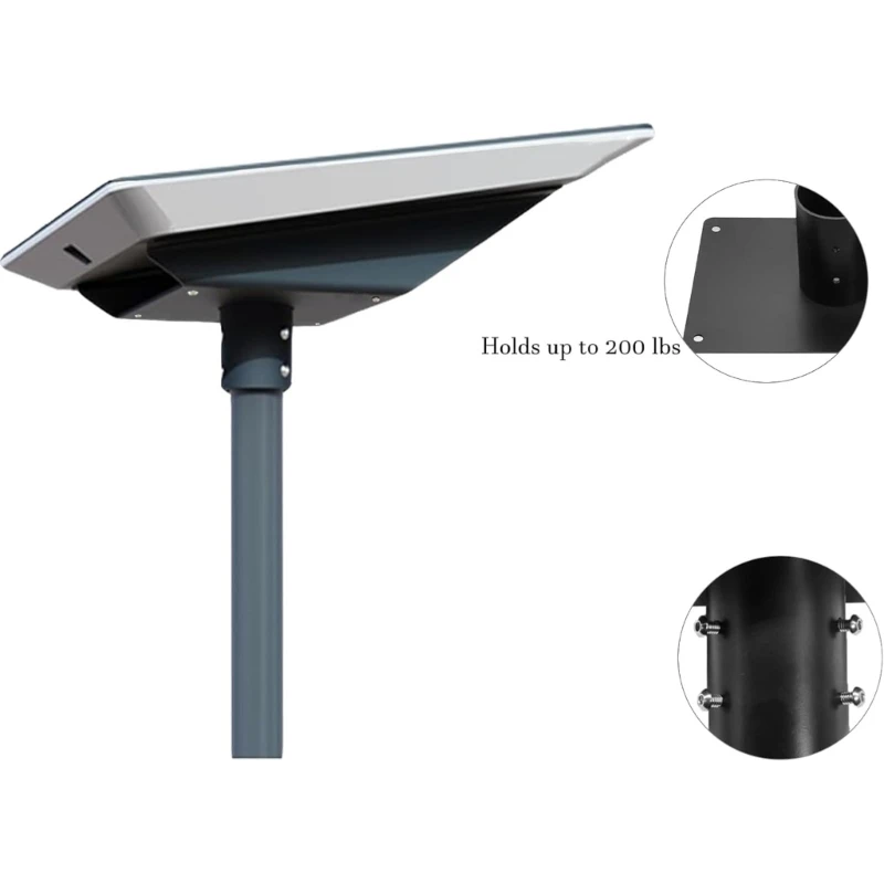 Adjustable Roof Rack Mounting Bracket Stand for Satellite Dish Antenna Mast Poles, Outdoor Use Improve Signals Reception