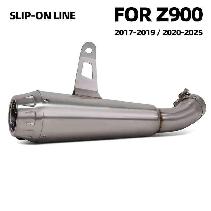 FOR Kawasaki  Exhaust Modified Z900 Series Arrow Baseball Mid Tail Integrated 51MM 17-25 Years