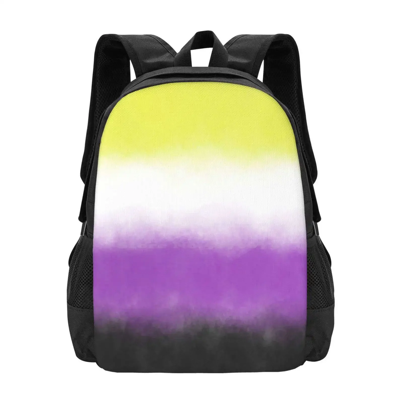 

Nonbinary Pride !! Hot Sale Schoolbag Backpack Fashion Bags Enby Queer Lgbtq Gay Lesbian Bisexual Nonbinary Pride Flag