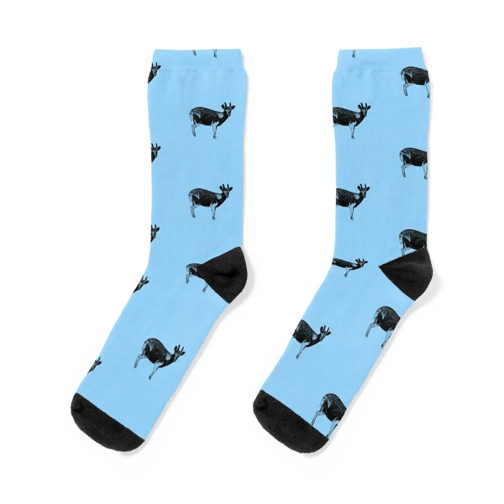 

Reeves Muntjac Black Design Socks gifts custom sports retro fashionable Socks Women Men's