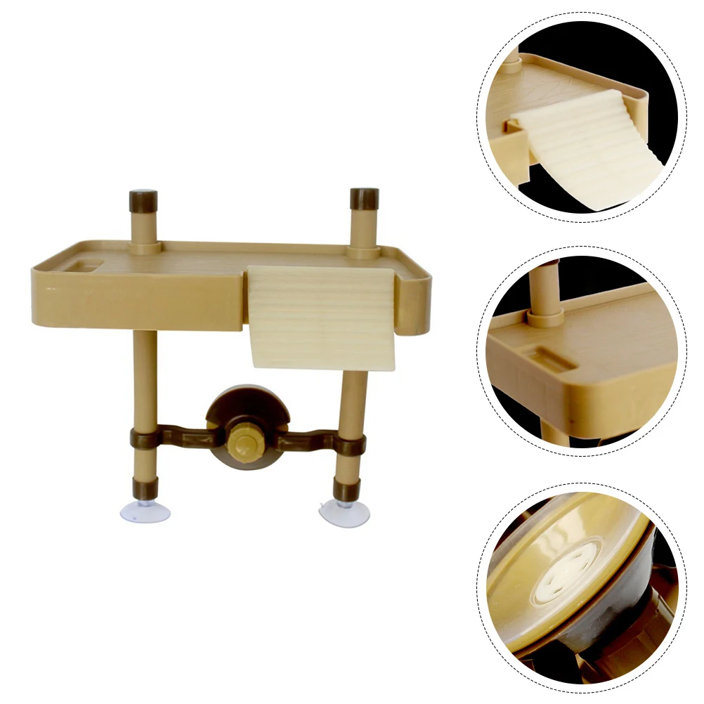 

1Pcs Turtle Bask Platform Plastic Creative Tortoise Climbing Terrace Aquarium Decoration Fish Tank Landscape Natural Decor