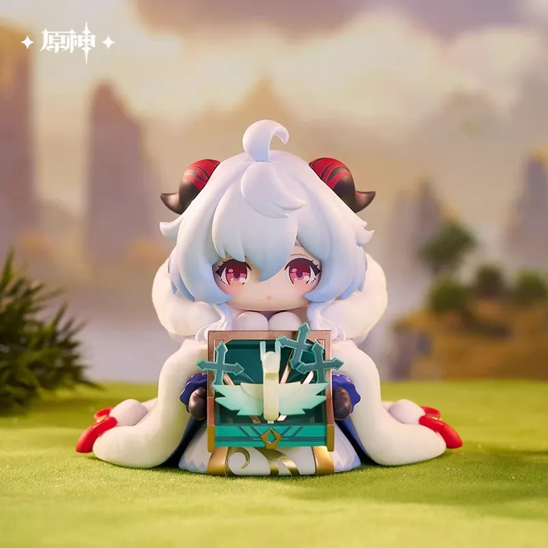 

[Genuine] miHoYo Game Ganyu Figure Genshin Impact Ganyu Q-version Cartoon Doll Desktop Ornament Anime Model Cosplay Xmas Gifts