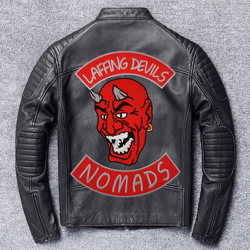 LAFFING DEVILS NOMADS Embroidered large Patch Applique Sewing and iron Hip Hop punk biker Band Rock Clothes Essential item