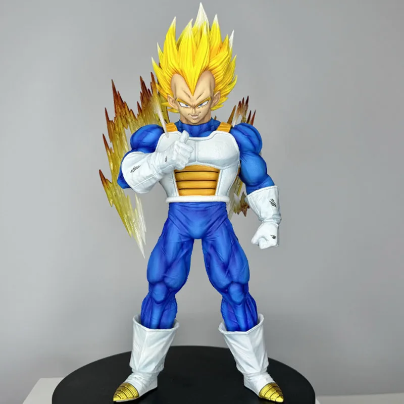 31CM Dragon Ball Anime Figures Vegeta Gk Goku Demonize Super Saiyan Statues Around Scenes Model Ornament Toys Gift