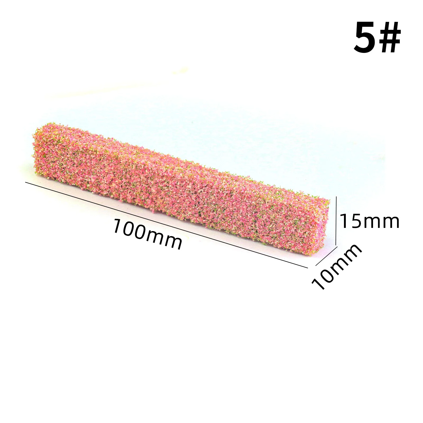 10 cm lange Strauchstreifen-Grasmodellbausätze für die Herstellung von Sandtischmodellen, Materialien für den Außenbereich, Straßenstrauch-Landschaftsdiorama, 10 Stück – Detail 6