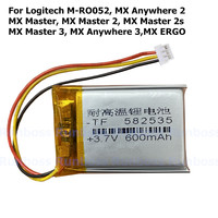 New 600mAh Battery For Logitech MX Master 2s 3 Wireless Game Mouse ,M-RO052,MX Anywhere 2 2s 3 MX ERGO 910-004374 533-000120