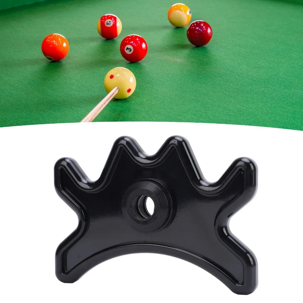 Plastic Material Billiard Bridge Head Black Color Lightweight Structure Pool Cue Bridge Head Portable Design