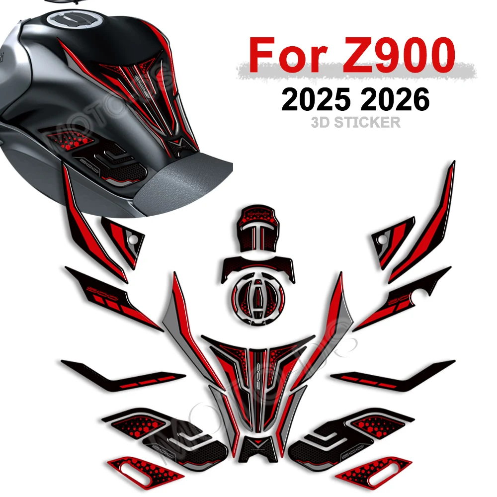 

For kawasaki Z900 Z 900 SE Motorcycle Protector Tank Knee Pad Grips Gas Fuel Oil Stickers Decals 2025+