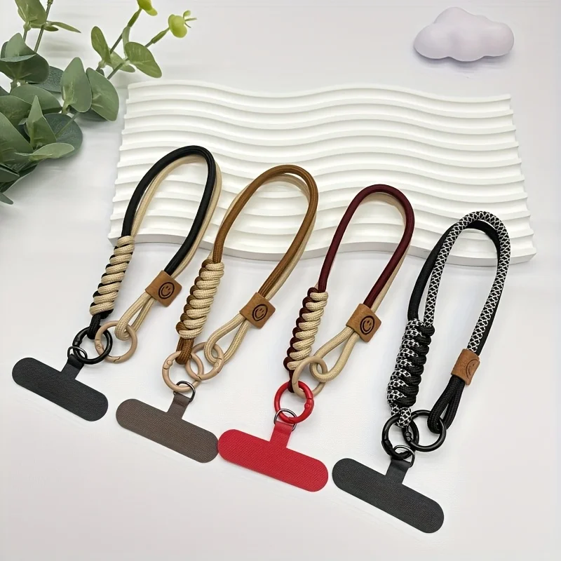 سوار معصم منسوج بحبل للهاتف المحمول على الطراز البريطاني - مناسب للنساء - سلسلة هاتف لمنع الهاتف من السقوط #1