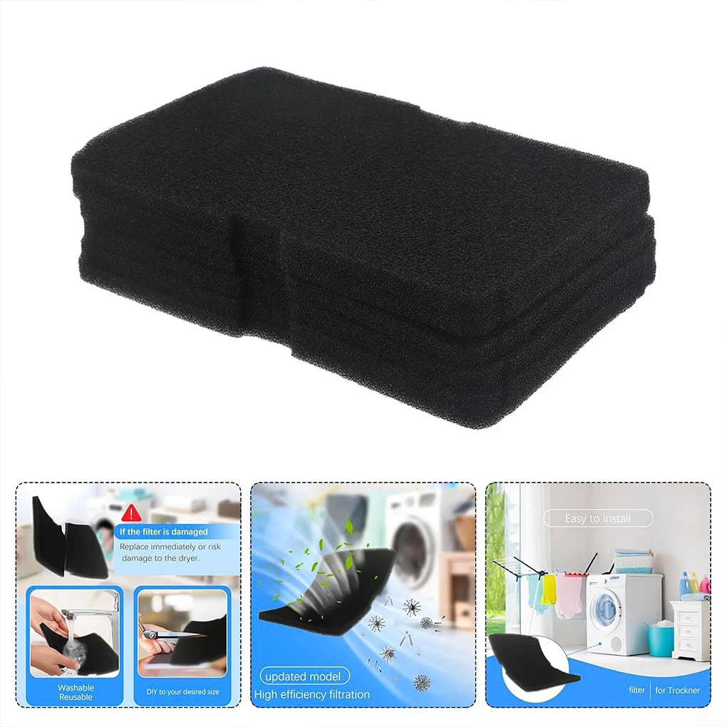 Juego de filtros para secadora Beko Blomberg Elektra Bregenz, 6 uds., filtro evaporador, esponja secadora, eliminación de pelusas, 240x155x11MM