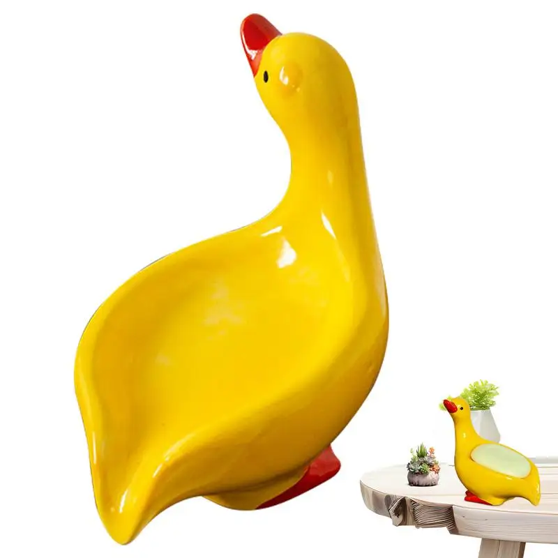 Soap Box Creative self Draining Soap Storage Rack Personalized Cute Duck Shape Household Shelf Bathroom Artifact