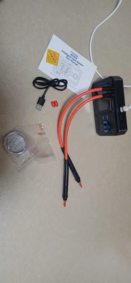 Customer photo for Bench Companion Portable Spot Welder – FNIRSI SWM-20 — Gearfinch