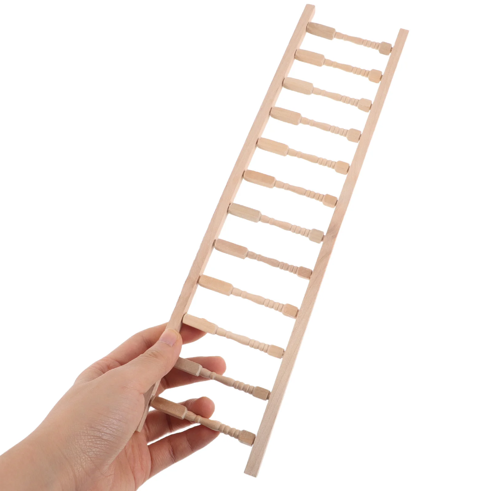 

Miniature Wooden Ladder for Dollhouse Beige Small Enhances Creativity Children Play Mini Garden Accessories Decor