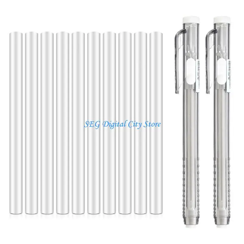 

U75B 12 Pieces Retractable Mechanical Erasers Clicks Erasers Pencil Erasers