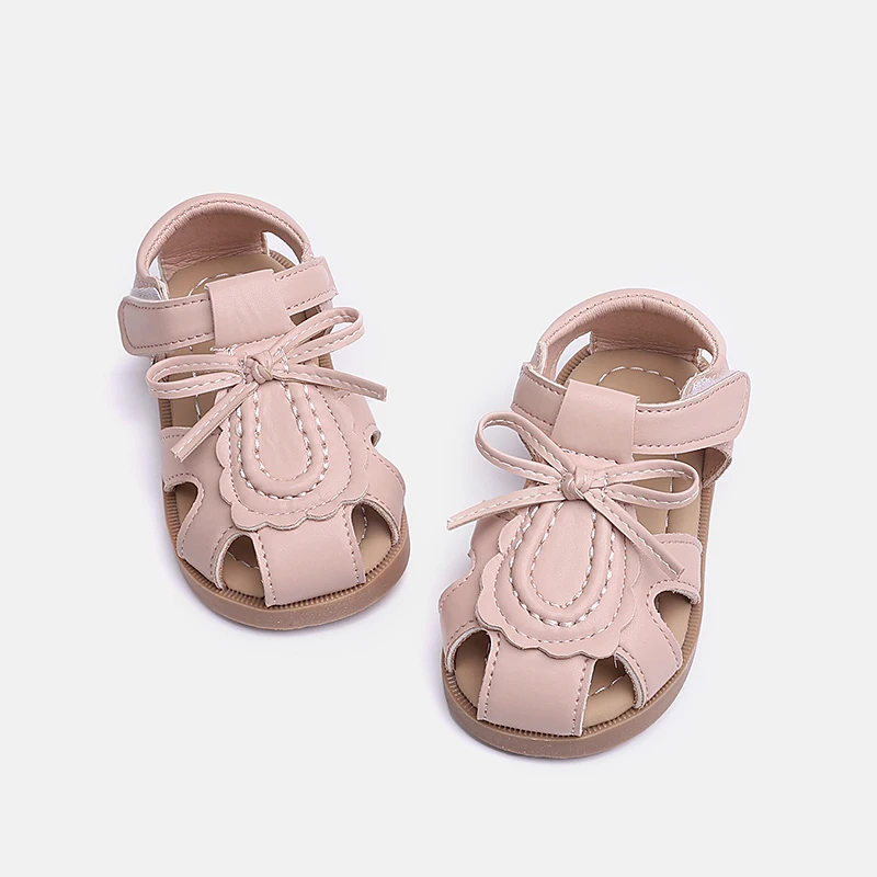 

Kids'Casual Shoes Fashion Sandals PU Leather Cutout Pearl Summer Shoes For Girls Breathable Silver Beige Shoes Size 22-31