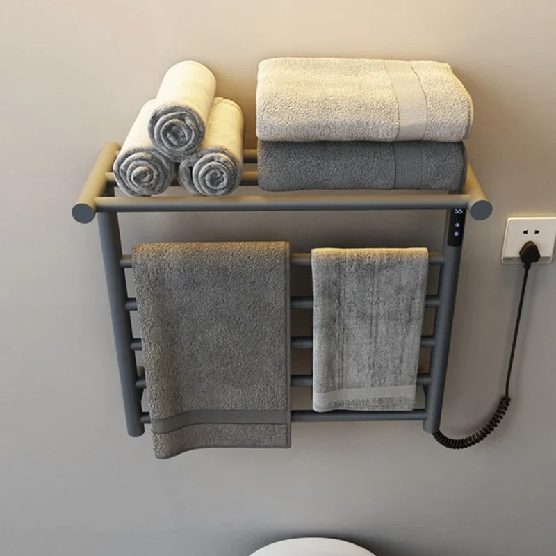 Thermostatic Electric Towel Rack Drying , Bath    , Touch Display, Automatic Heating