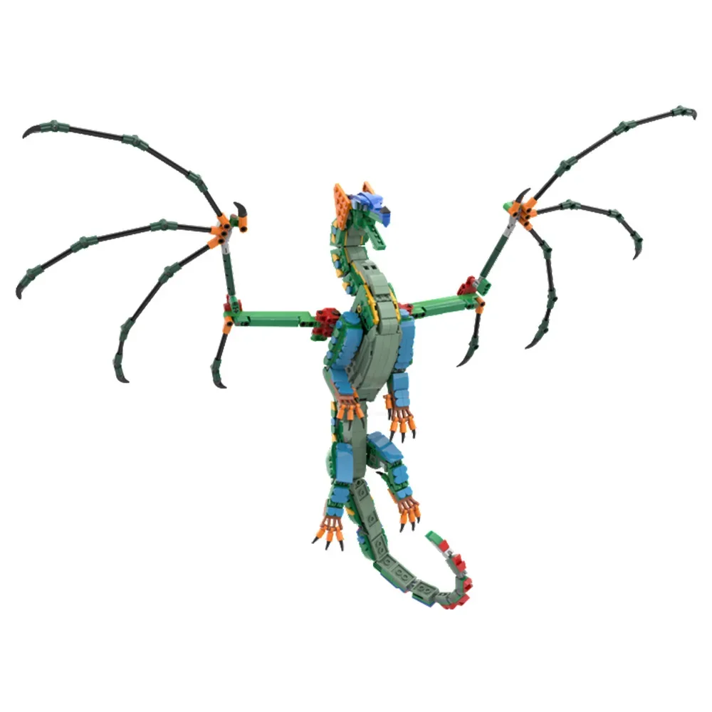 

Gobricks MOC RainWing Building Blocks Model Animation Wings of Fire Magic Flying Dragon Bricks DIY Assembly Toys Kids Gifts