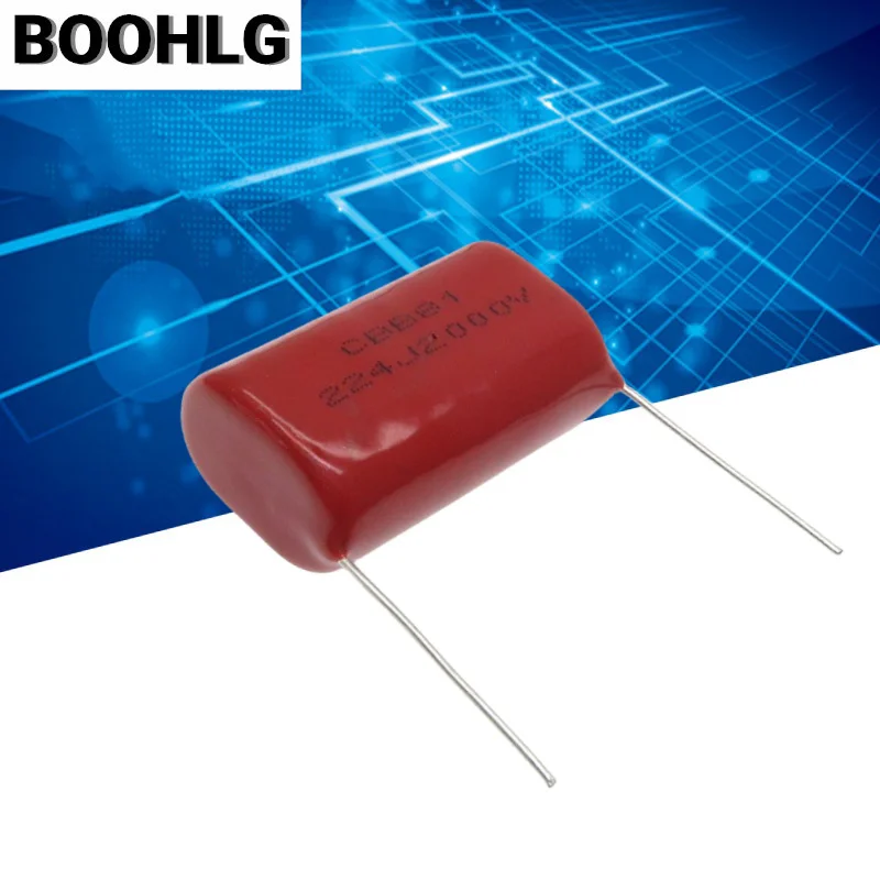 5pcs Metallized Polypropylene Film Capacitor  CBB81 2000V 224  220NF  0.22UF  2KV 224J Pitch  30mm