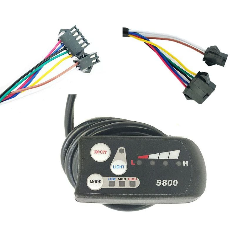 Electric Bicycle LED S800 Display 36V 48V Electric Bike Intelligent Control Panel Display Electric Bicycle Part
