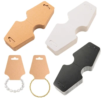 50 adet 12x5 cm Kolye Tutucu Ekran Kartı Takı Standı Etiket Scrunchies Bilezik Organizatör Ambalaj Küçük İşletme Kaynağı