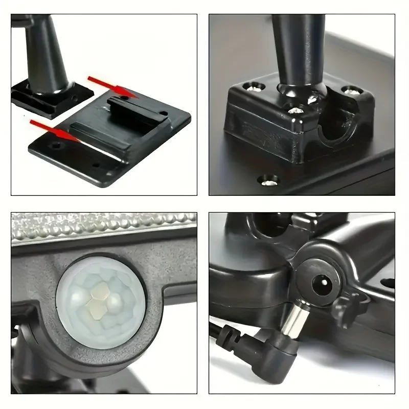 الإضاءة في الهواء الطلق الشارع الشمسية سبليت الجدار مصباح 3 وضع مقاوم للماء محس حركة حديقة أضواء الشوارع الشمسية مصباح حديقة الجدار الخفيفة #5