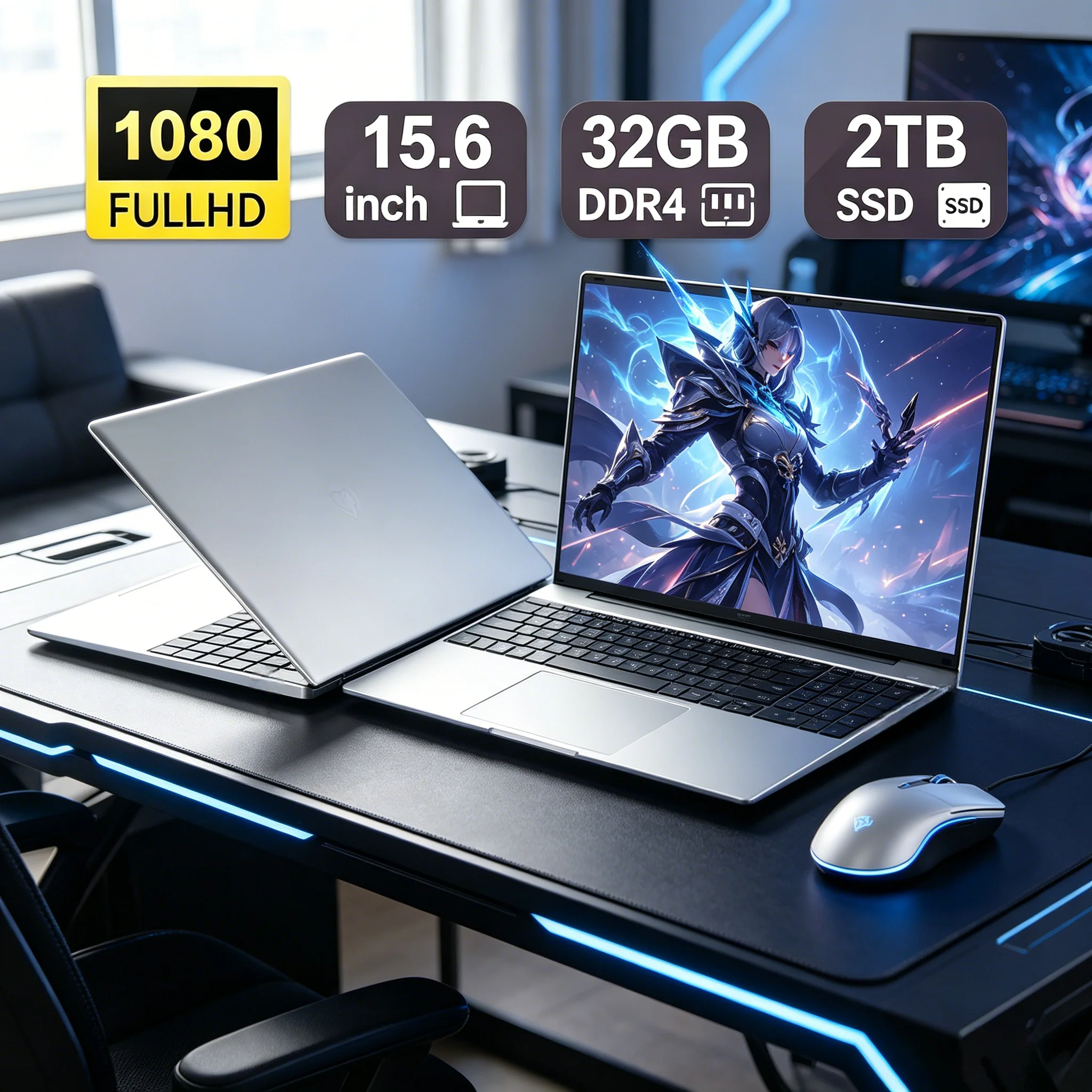 15.6 Inch Light Laptop Intel I9-9900/9880H High Performance Notebook