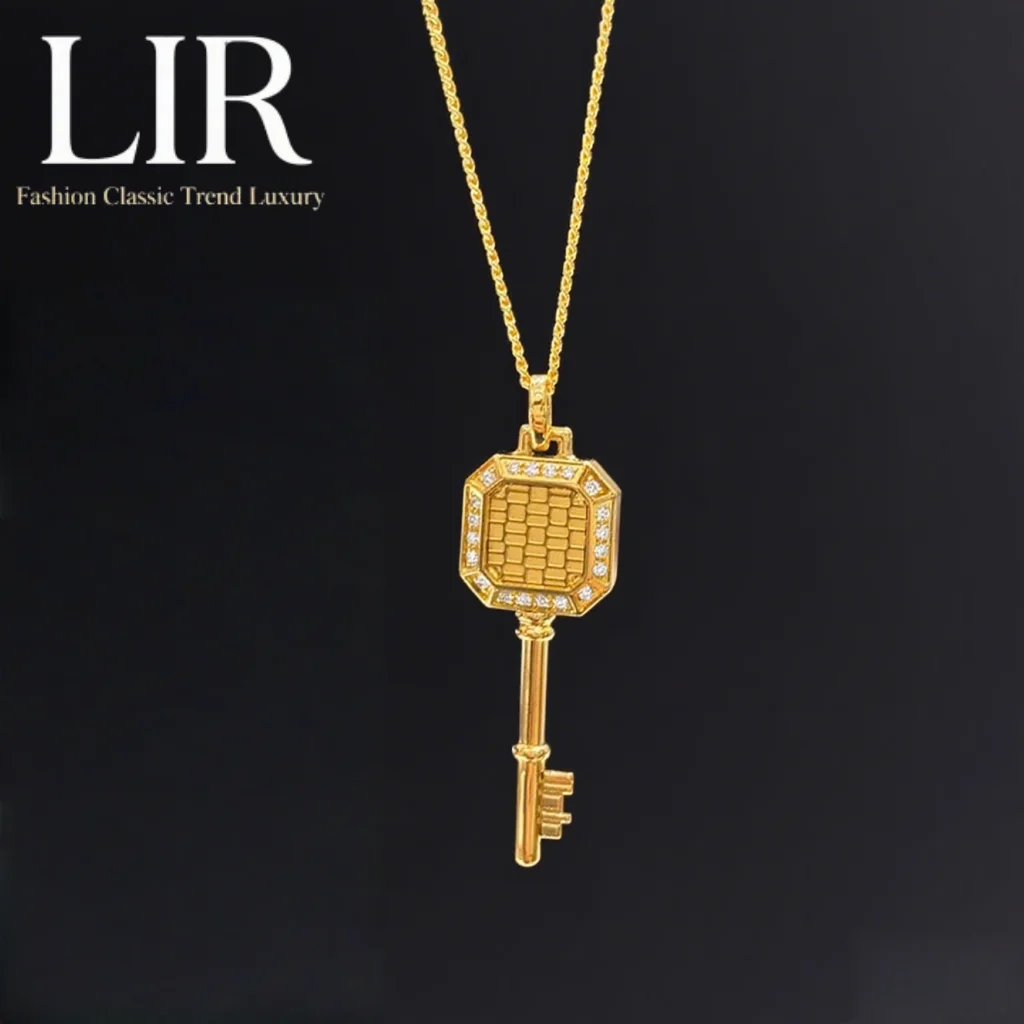 

LIR Не деформируемое ожерелье на ключице: новейшее покрытие, циркон - инкрустированный ключ-подвеска, сердце - символ открытия,