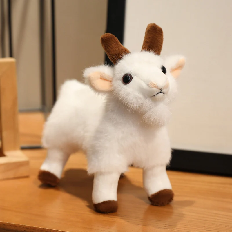 New Goat Plush Toy Stuffed Animal Doll, Adorable Goat Keychain