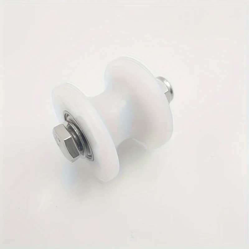 1pcs  U Groove Pulley Wheel with Bearing  Plastic  Steel Cable Roller for 10-20mm Round Tube Sliding Wheel for Wire Rope Track